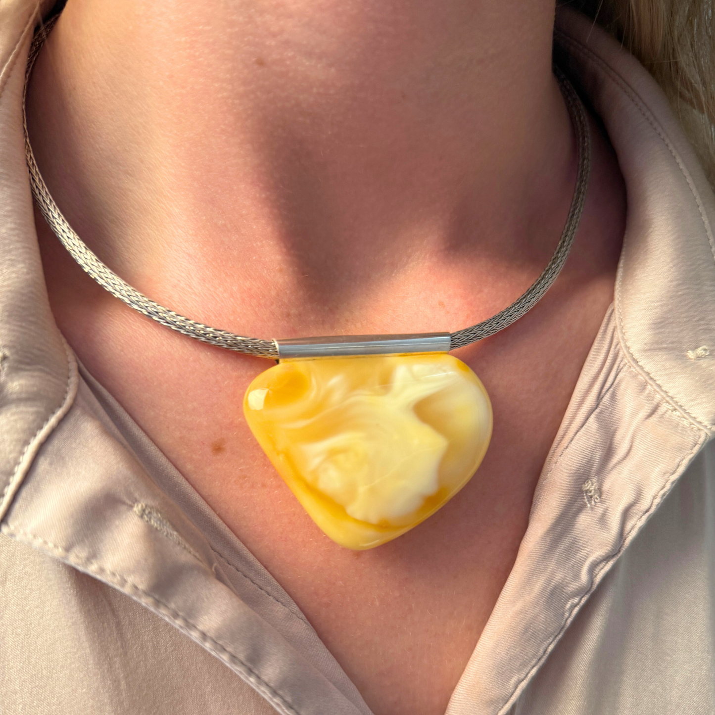 White Milky Pendant
