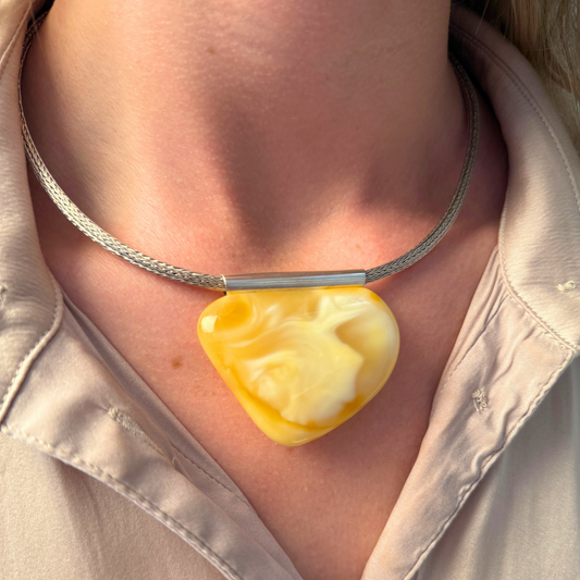 White Milky Pendant