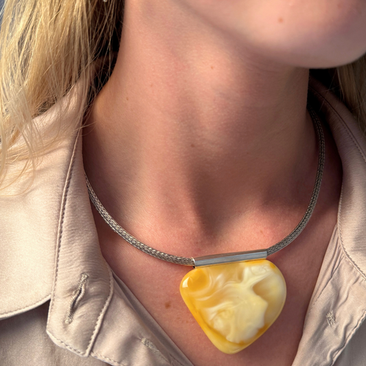 Hvid Mælkeagtig Vedhæng