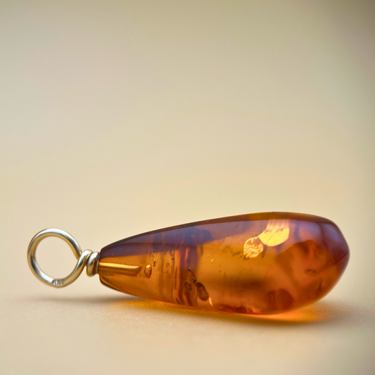 Golden drop dendant - 14 kt gold
