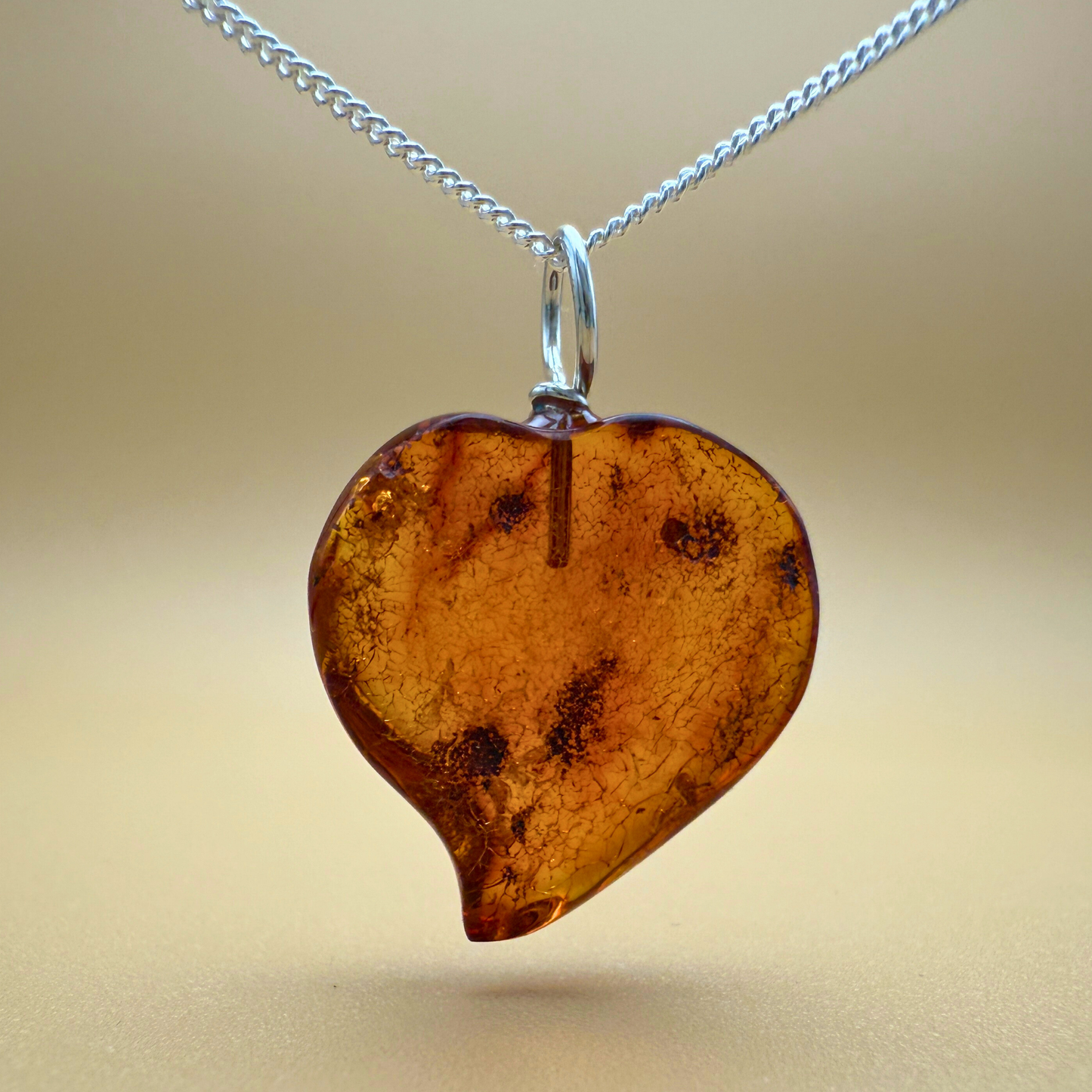 Dancing Heart Pendant & Silver Chain