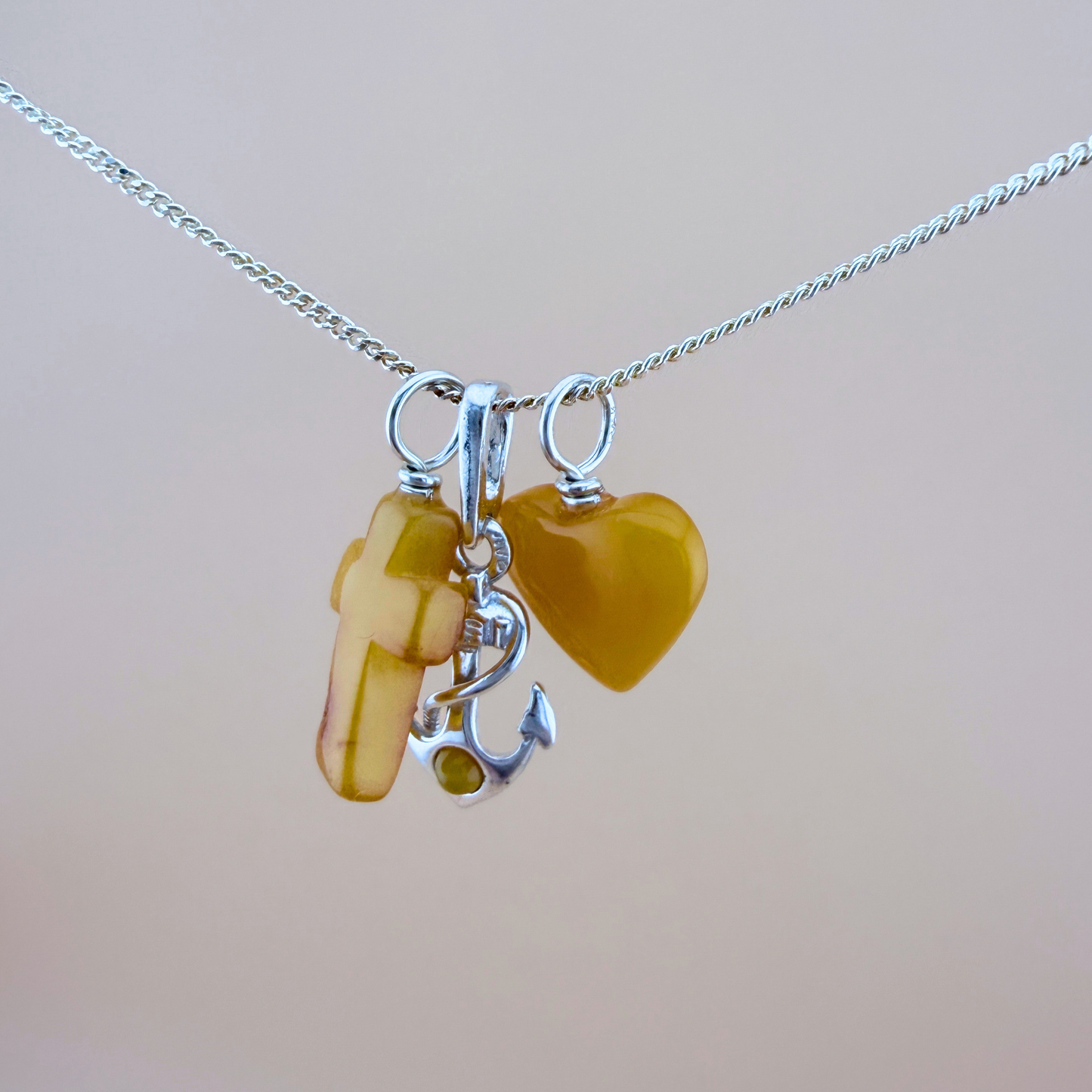 Faith, Hope & Love pendant with chain